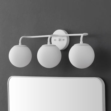 Louis Parisian Globe Metal/Frosted Glass Modern Contemporary LED Vanity